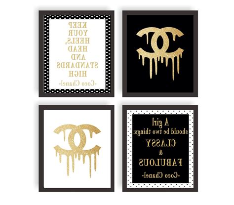 chanel quotes wall art